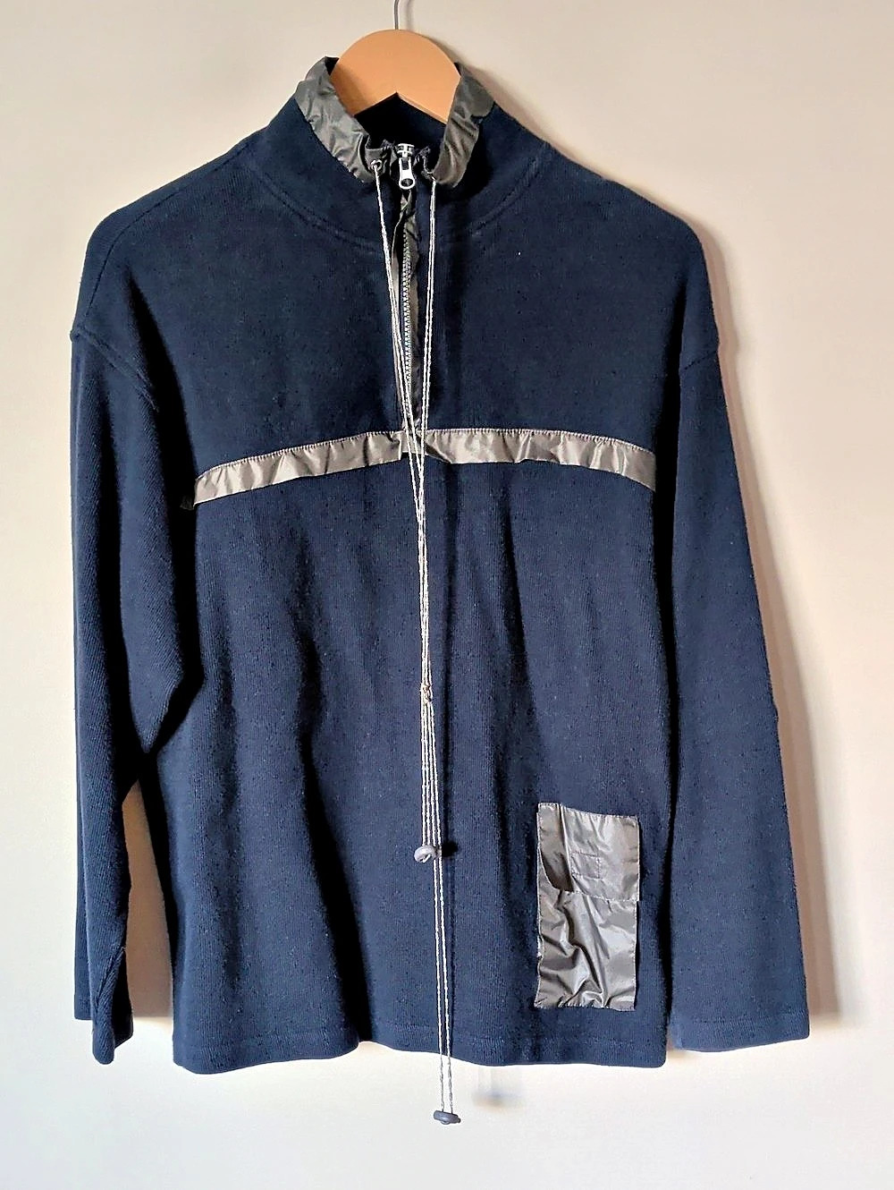 Gasoline Men's Blue Zip Up Pullover Size Medium
